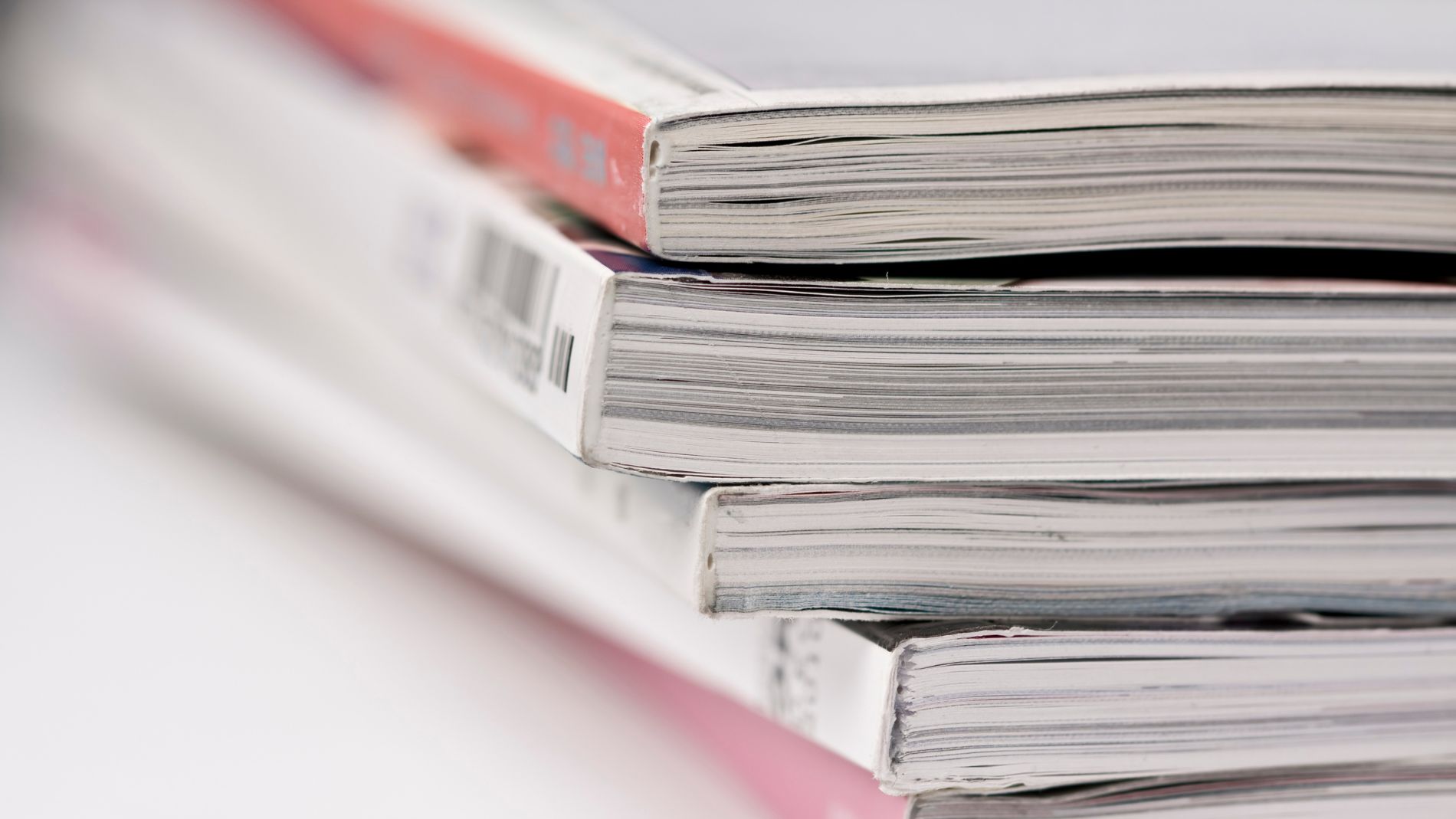 Stack of magazines