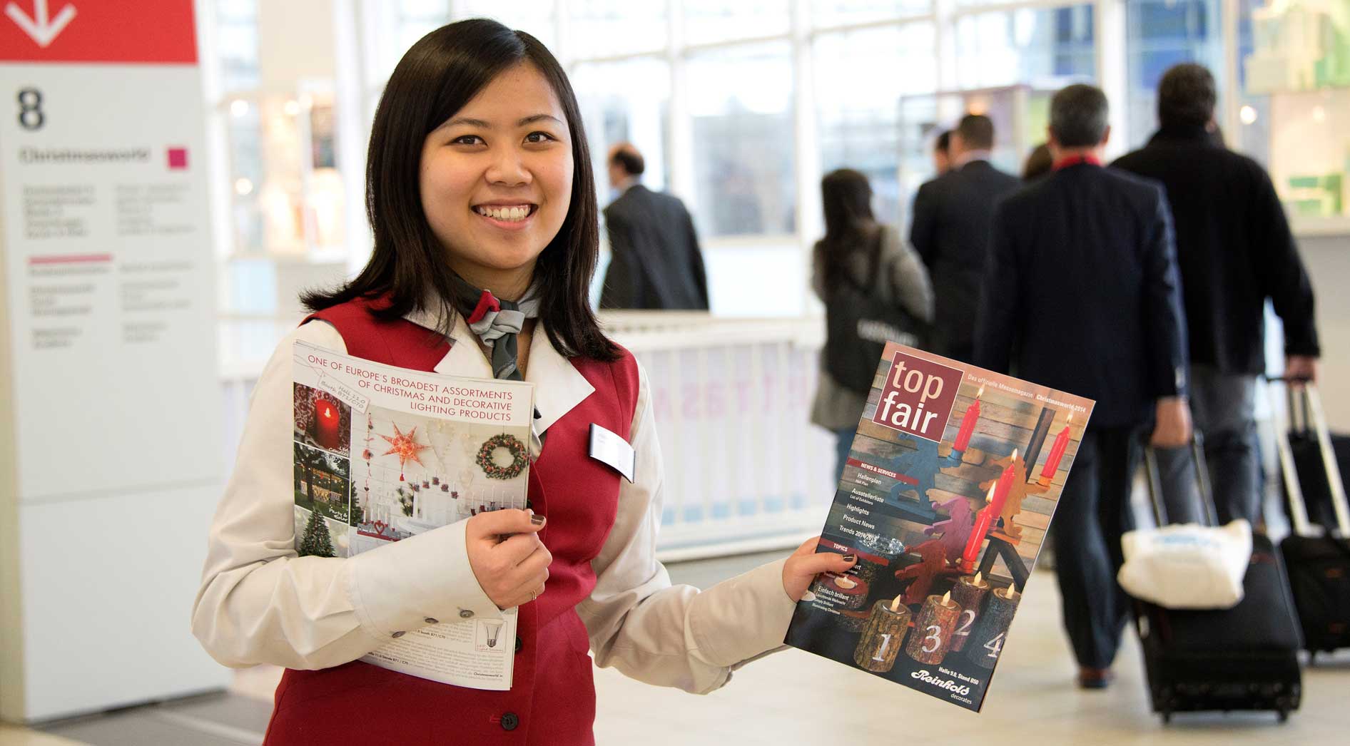 Trade fair magazines and newspapers