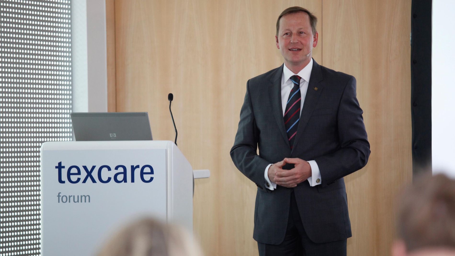 Das Texcare Forum bietet ein kostenfreies Fachprogramm. (Foto: Messe Frankfurt)