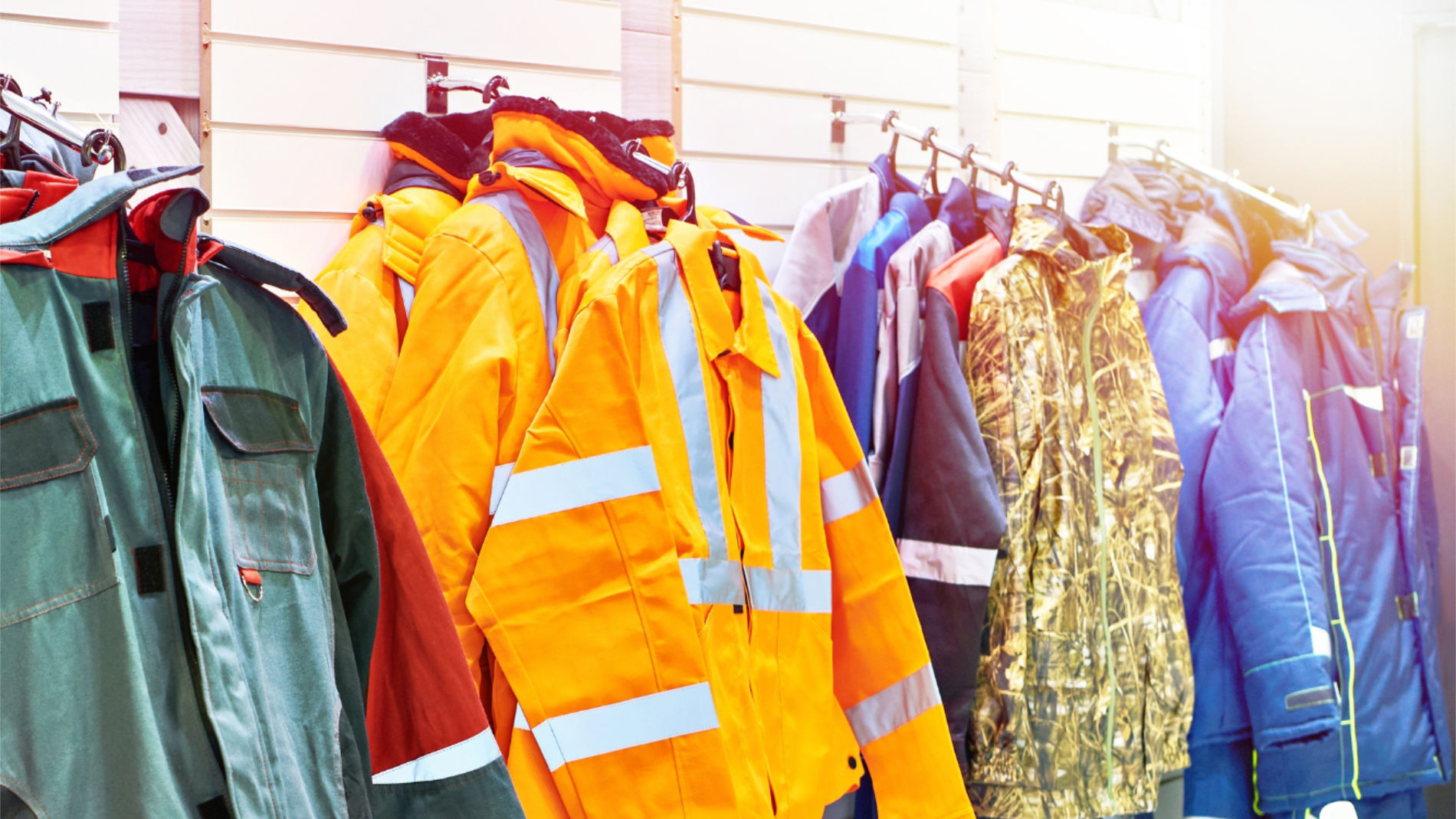 Workwear in various colours
