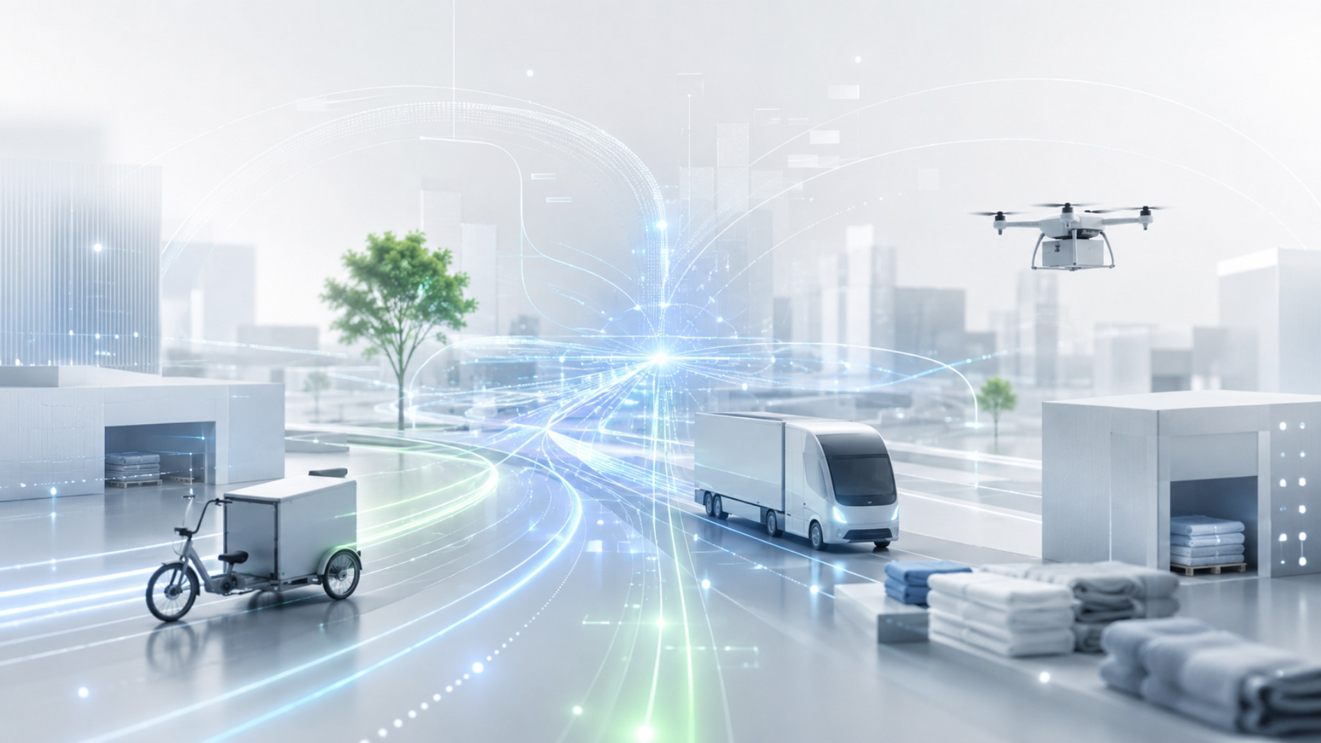 Connected transport solutions for modern laundry logistics