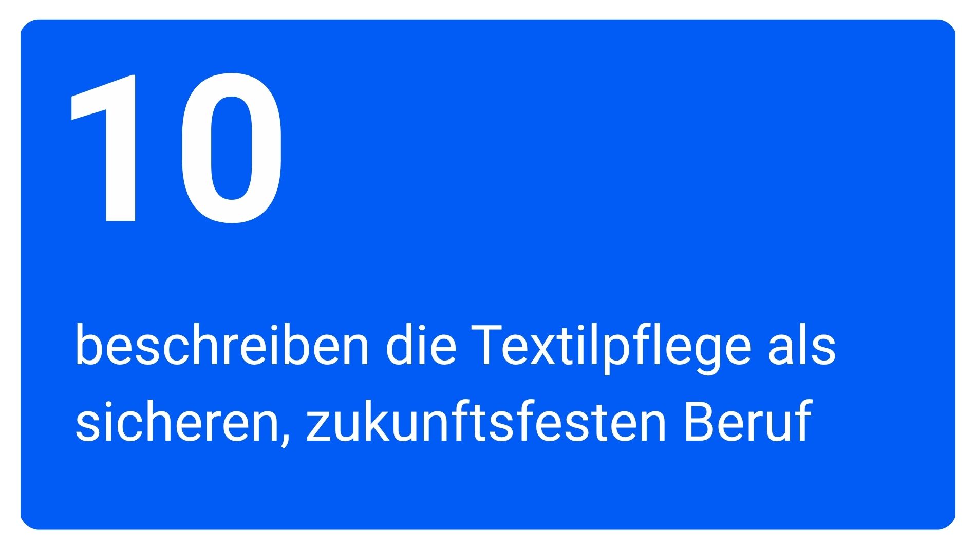 Umfrageergebnisse zur Berufswahrnehmung in der Textilpflege