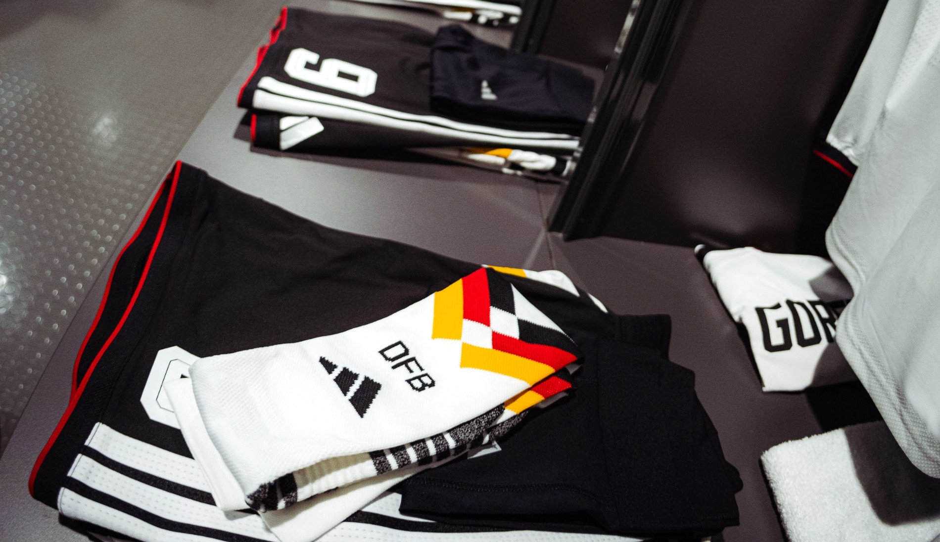 Germany match kit prepared for matchday