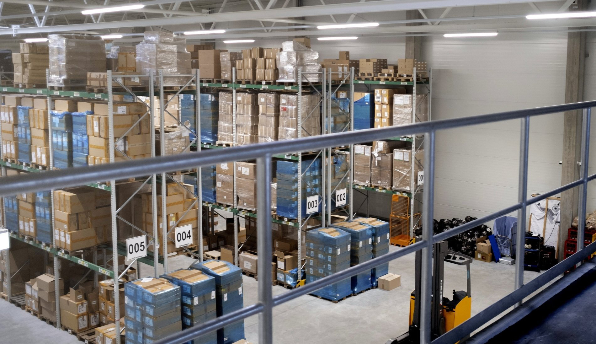 Logistics centre for sportswear and team equipment