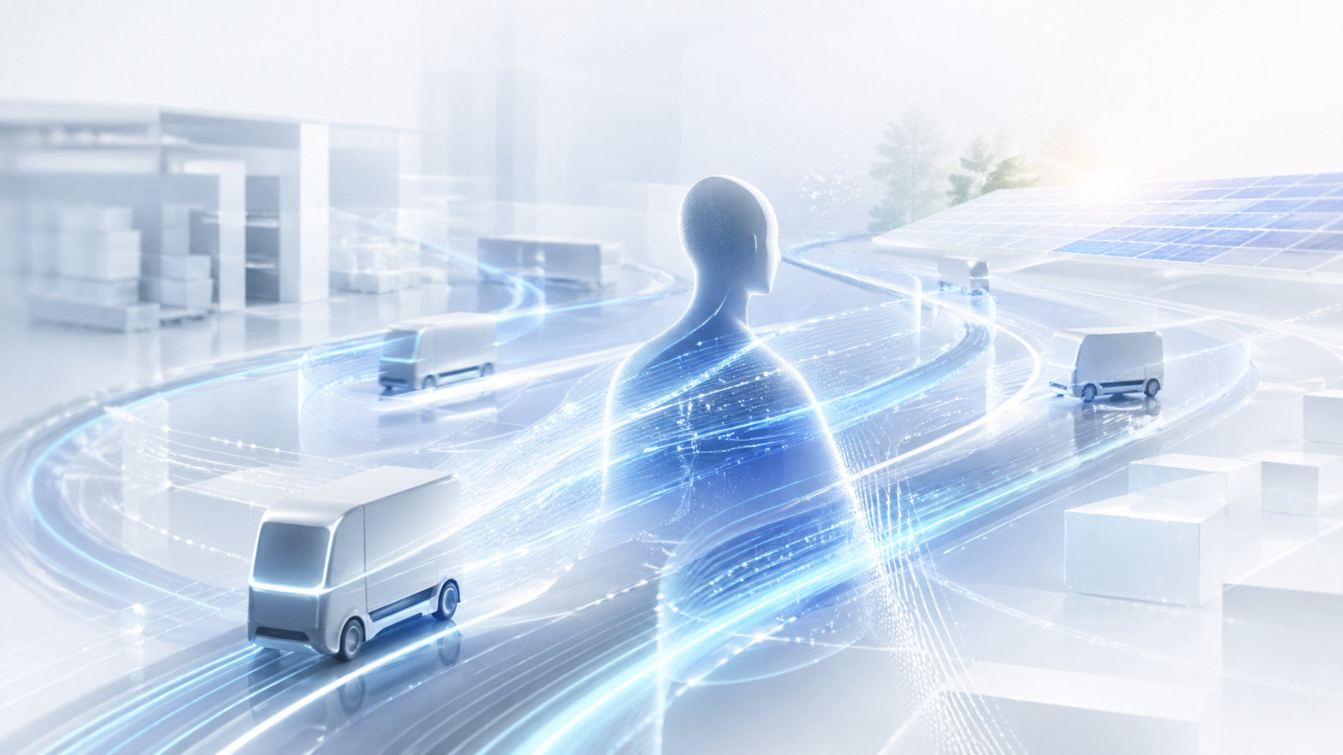 Digital supply chain with vehicles and data flows