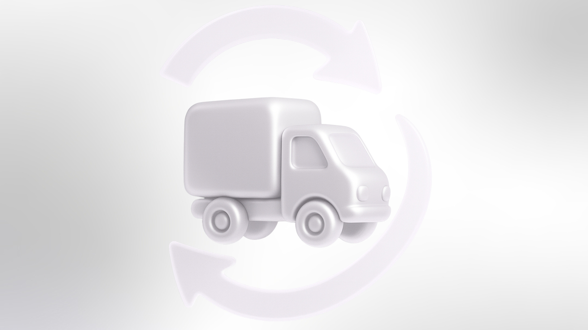 LKW im Recyclingykreis Icon